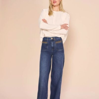 Naisten Vaatteet Mos Mosh  | Mos Mosh – Colette Sassy Jeans, Blue Long