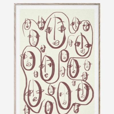 Paperikauppa Paper Collective  | Paper Collective – Random Faces Juliste, 30X40Cm